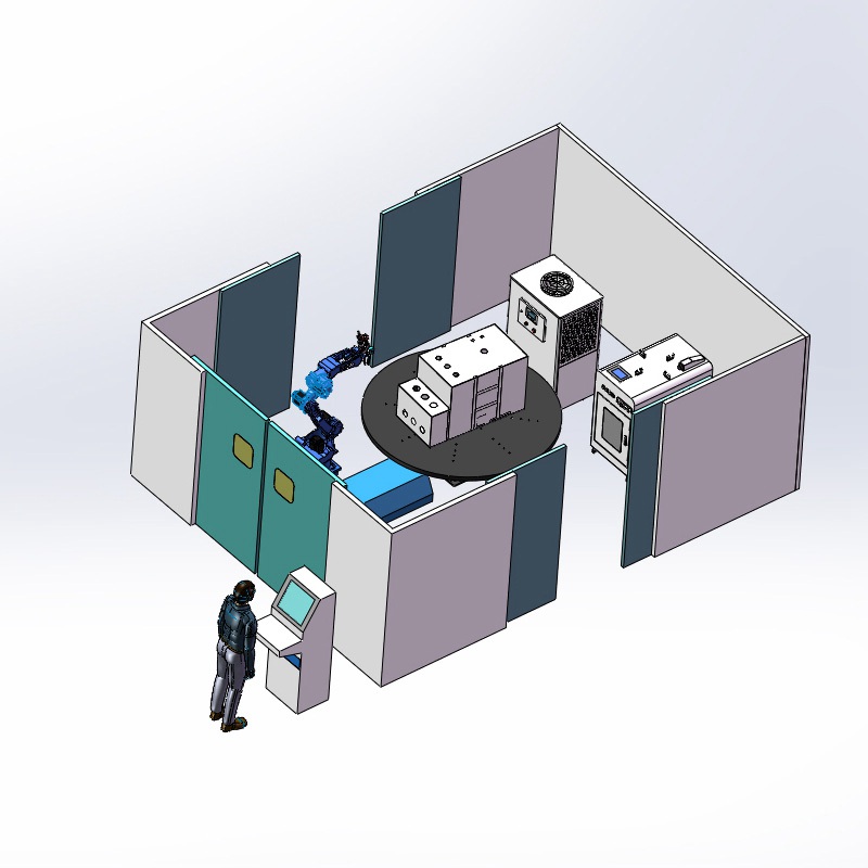 充氣柜機(jī)器人激光焊接