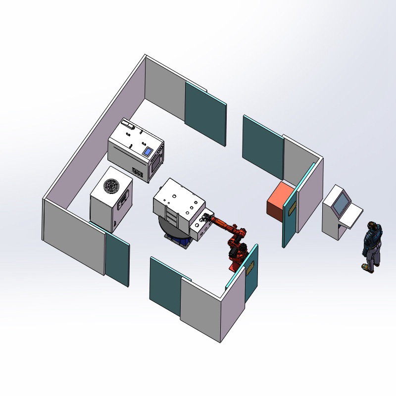 充氣柜機(jī)器人激光焊接